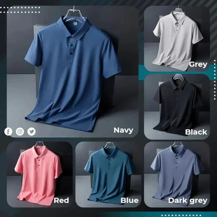 Men's Polo T-Shirt Pack Of 4 (Buy 1 GET 3 FREE🔥🔥)