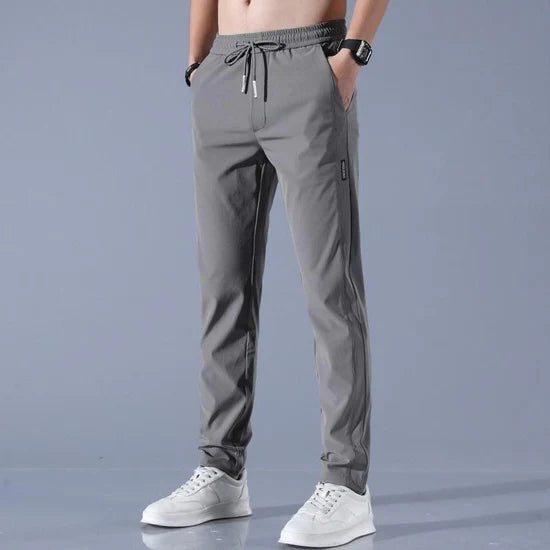 Buy1 Get 1 Freeš„š¤©PREMIUM MEN'S HIGH STRETCH SKINNY LYCRA PANTS(Black & Gray)