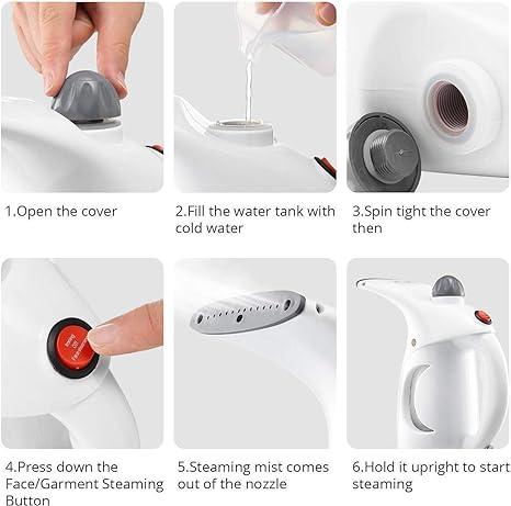 Fast Heat-up Portable Handheld Steamer Iron Brush for Home and Travel Handy