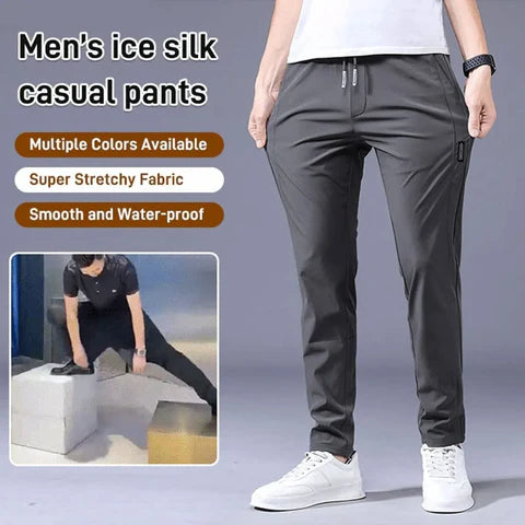Buy1 Get 1 Freeš„š¤©PREMIUM MEN'S HIGH STRETCH SKINNY LYCRA PANTS(Black & Gray)