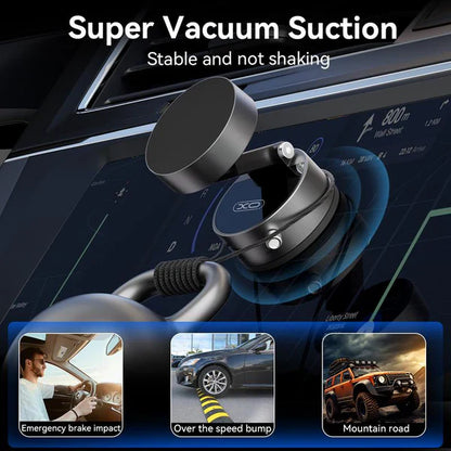Vacuum Magnetic Suction Phone Holder – Ultra-Stable 360° Rotation Mount