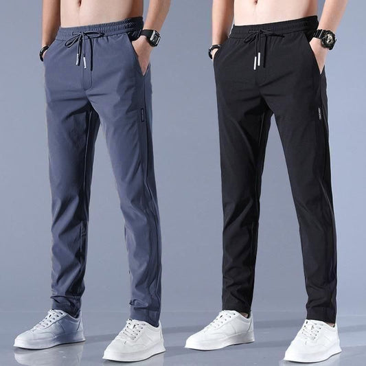 Buy1 Get 1 Free💥🤩PREMIUM MEN'S HIGH STRETCH SKINNY LYCRA PANTS(Black & Gray)