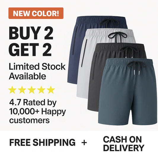 Pack of 3 Men's Stretchable Cotton Shorts for summers ☀️(₹299*/piece)