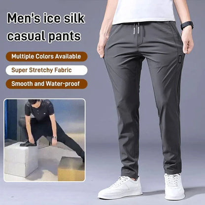 Buy1 Get 1 Free💥🤩PREMIUM MEN'S HIGH STRETCH SKINNY LYCRA PANTS(Black & Gray)
